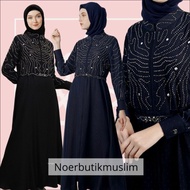 Hikmat Fashion Original A3900 Abaya Hikmat  noerbutikmuslim Gamis