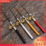 Fishing Rod Reel Combo Set Mini Telescopic Pocket Pen Fishing Rod Pole Pocket Fishing Rod Reel Full 