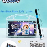 Glitter Marker 3301 - 12 Colors