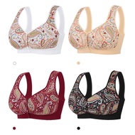 Big Size Bra 40-52 Cup C D E F G Plus Size Wireless Bra Front Closure Push Up Seamless Bra Woman Spo