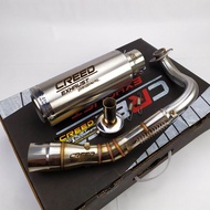 1set komplit Knalpot racing Creed Exhaust + db killer for NMAX AEROX BEAT FI PCX VARIO 110 125 150 1