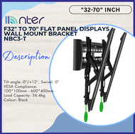 TV Monitor Wall Mount Bracket 32"-70" 32 36 40 43 47 50 55 60 65 70 Inch Max 36.4KG NBC3-T C3T C3-T