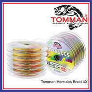 100m (15lb-60lb) Tomman Line Hercules Braid 4X Fishing Line Tali Pancing Benang