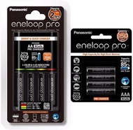 旺角門市發售 [原裝行貨] Panasonic eneloop pro 快速 充電器 連4粒 AA 2550mAh NiMH 電池