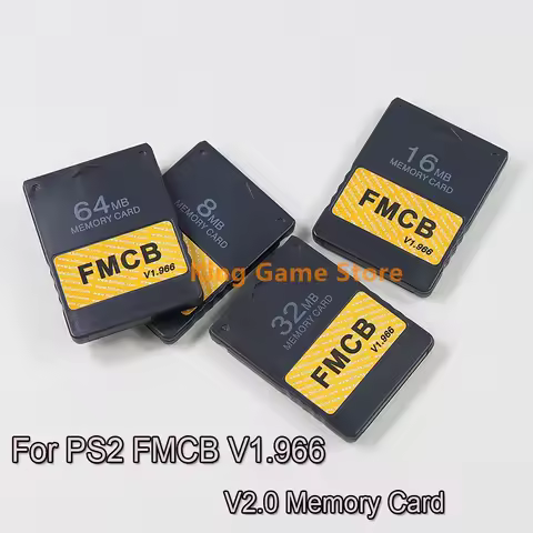 20pcs For PS2 Free McBoot v1.966 8MB/16MB/32MB/64MB Memory Card V2.0 Game Consolas Extended Card Acc