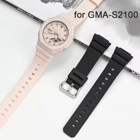 Strap for Casio G-SHOCK GMA-S2100 Women Quick Release Rubber Resin Waterproof Watch Band Bracelet Ac