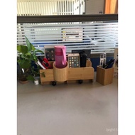 Cross-Border Desktop Office Supplies Bamboo Storage Box Remote Control Organizer Creative Office Cla