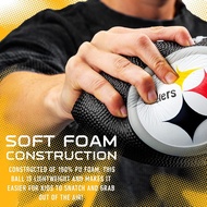 Franklin Sports Youth NFL Football + Air Pump Set - Soft Foam 8.5" Youth Mini Footballs with 8 Teams