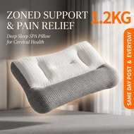 《1.2KG》Cervical Pillow for Neck Pain Relief Comfortable Pillow Orthopedic Pillow Bantal Tidur Neck S