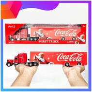 โมเดลรถเหล็กรถโค้ก Coca-Cola truck ส่วนหัวเป็นเหล็ก ท้ายเป็นพลาสติก coke ของสะสม