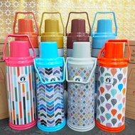 GOLDEN DEER METAL THERMOS FLASK 2.2LITERS HANDY POT METAL THERMOS VACUUM FLASK 100% FULLY INSULATED