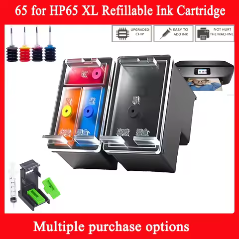 65 for HP65 XL Refillable Ink Cartridge For HP Deskjet 2620 2621 2622 2623 2624 2625 2628 2630 2632 