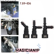 MAGICIANIP Hose Coupler, Bundy Tee 45°  Line Hose, Durable PA12 Plastic 7.89 ID6 Pipe Coupler