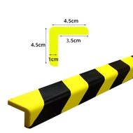 โฟมกันกระแทก โฟมติดมุมกันกระแทก PU Foam เหลืองดำ แถบ 3M ขนาด 100 ซม คำเตือนการจราจร