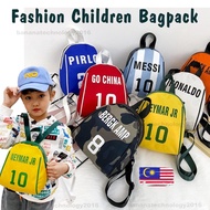 Kids Bag Pack Kids Boys&Girls Beg Budak Lelaki Beg Budak Perempuan Kids Bag Pack Messi Ronaldo Footb