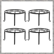 (L A T Z) 4 Pieces of Plant Stand Indoor and Outdoor Metal Rust-Proof Plant Stand, Classic Flower Pot Stand