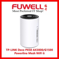 FUWELL- TP-LINK Deco PX50 AX3000/G1500 Powerline Mesh WiFi 6 [3-Pack]