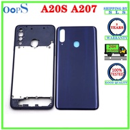 Full Housing For Samsung Galaxy A20s A207 A207F A207M LCD Front Middle Frame Bezel +Back Door Batter