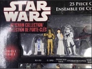 C-3PO R2-D2 白兵 黑武士 Darth Vader  Star Wars 25 Piece Collector’s Set Keychain Collection Star Wars key