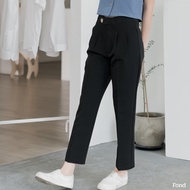 Fond - กางเกง เอวสูง ทรง ขากระบอก Fond E00