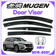 (4PCS/SET)Honda HRV 2015 2016 2017 2018 2019 2020 2021 Mugen Door Visor Air Press Window Visor