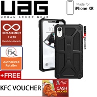 UAG Monarch Case for iPhone XR ( Black ) + 1pcs KFC Voucher + 10 Year Warranty