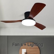 Fan s+Lighting ~簡約北歐款木葉吸頂風扇燈
(包送包原位安裝)