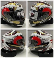 SHOEI Z7招財貓安全帽機車頭盔黑紅全盔全罩男女賽車跑盔四季通用防摔保護防碰撞摩托騎士裝備通風透氣復古重機騎乘&amp;代購