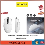 MCHOSE G3 wireless Gaming mouse Bluetooth 2.4G wired three modes lightweight PAW3395 ergonomic desig