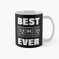 Best DAD Ever Musicial Chords DD Guitar Chords Glass Mug