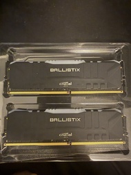 2 x Crucial Ballistix DDR4 8gb 3200MHz ram 記憶體