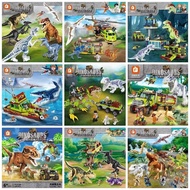 Compatible with Lego Square Orange Dinosaur Jurassic Park Dinosaur Full Set Cheap Children's Educational Building Blocks Assemb