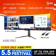 PRISM+ X490 PRO 120Hz Quantum HDR Super UWQHD Curved [5120 x 1440] Adaptive Sync Gaming Monitor
