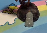 18k晴底翡翠觀音吊墜