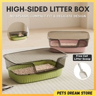 Cat Litter Box 45cm Modern Cat litter box cat litter mat Free Scoop bekas pasir kucing besar Huge ca