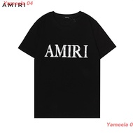 เสื้อยืดผ้าฝ้ายYameela 04 New Amiri เสื้อยืดแขนสั้นเนื้อผ้าฝ้ายแฟชั่นพิมพ์ลายสําหรับผู้หญิงและผู้ชาย sale 💥S-5XL