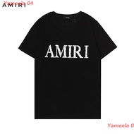 เสื้อยืดผ้าฝ้ายYameela 04 New Amiri เสื้อยืดแขนสั้นเนื้อผ้าฝ้ายแฟชั่นพิมพ์ลายสําหรับผู้หญิงและผู้ชาย