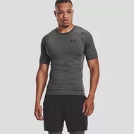 Under Armour 男 HG Armour緊身短T-Shirt-灰-1361518-090 L 灰色