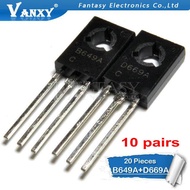 20pcs 2SB649A 2SD669A TO-126 (10 pcs B649A + 10 pcs D669A) Audio on tube betterway