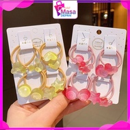 MMD Cute Transparent 3D Girls Hair Ties 8 in 1 Fashion Hair Ties Love Star Character Korean Style Ki