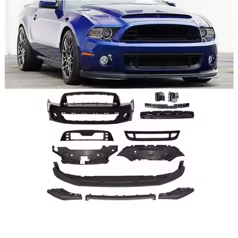 Car Parts Front GT500 Style Front Bumper Assembly For Ford Mustang 2013-2014 V6 & GT Body Kits