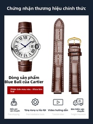 Woalmorn | Dây Đeo Đồng Hồ Da cho Đồng Hồ Cartier với Khóa Gập