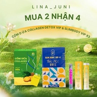 (BỘ 4 MÓN ) COMBO GIẢM CÂN ĐẶT BIỆT CỐM DƯA COLLAGEN -SLIM BODY VIP X3 -( HÀNG CHÍNH HÃNG) - THỰC P