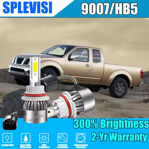 2x 9007 HB5 LED Headlight High/Low Beam Bulb 12V 6000K White Plug & Play Replacement Halogen Bulbs L