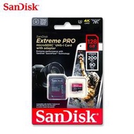 SanDisk Extreme PRO 128G A2 U3 V30 記憶卡 200MB (SD-SQXCD-128G)