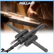 FKILLA0FSB Adjustable Hole Saw Kit, 1-3/16 to 4-3/4 Inch Twist Drill Design Circle Hole Cutter, Mult