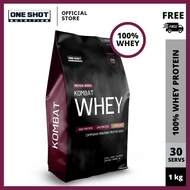 Whey Protein Kombat (1kg) - 100% Pure Whey Protein | 30 servings of Whey Protein - 24g Protein per s