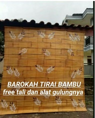 PROMO kere tirai bambu gulung murah motif kekinian / tirai bambu luar rumah /others