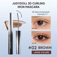 JUDYDOLL 3D CURLING IRON MASCARA, Waterproof, Curling, Smudge-Proof, Volumizing, Long-Lasting Mascar