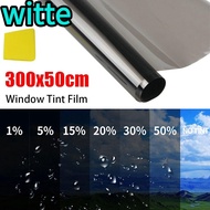 WITTE 1Roll 50x3m Car Foils, Sun Shade  UV Protection Window Tint Film, Durable Scratch Resistant Bl